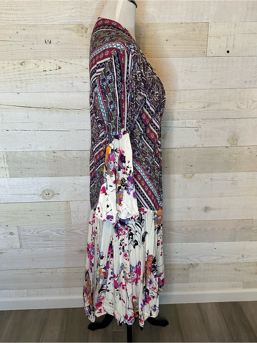 Umgee boho long duster kimono with bell sleeves - Picture 5 of 12